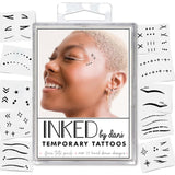 Inked Temporary Tattoos - Face Tats Pack