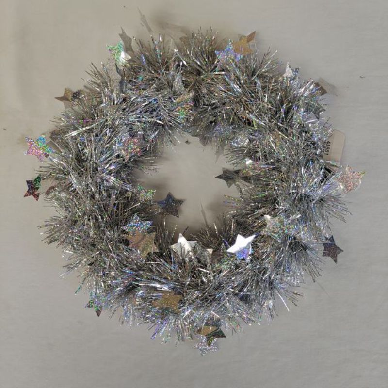 Christmas Garland - Silver 25cm (Set of 6)