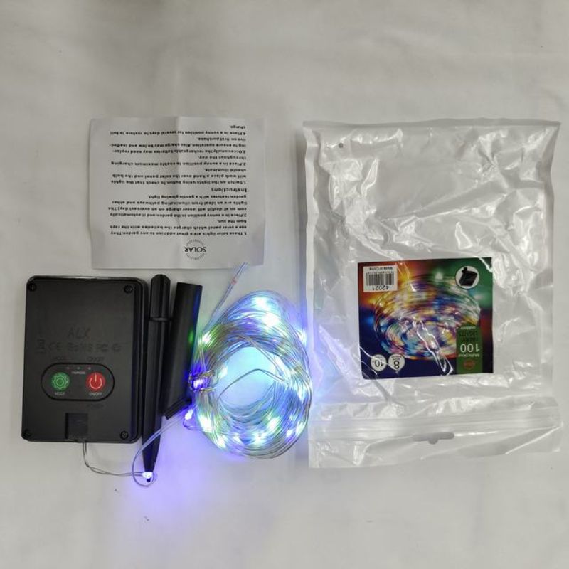 Christmas Lights - Solar 100 Heads 10m Color (Set of 6)