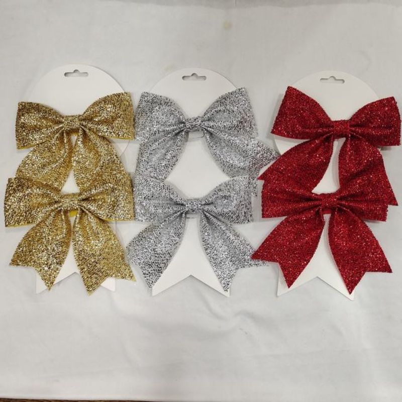 Christmas Bows - Assorted 3 (12pcs)
