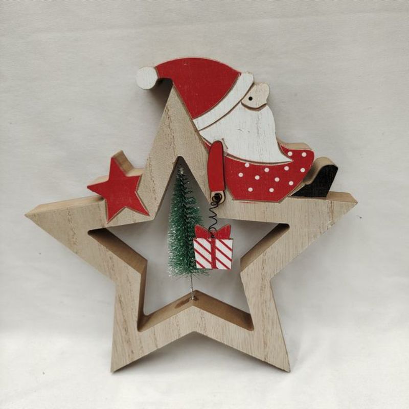 Christmas Ornament - Five Stars Pendant (Set of 6)