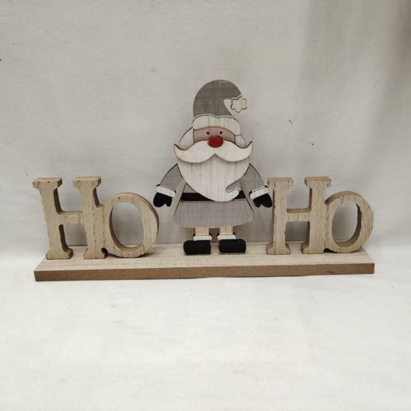 Christmas Decoration - Silver Santa (Set of 6)