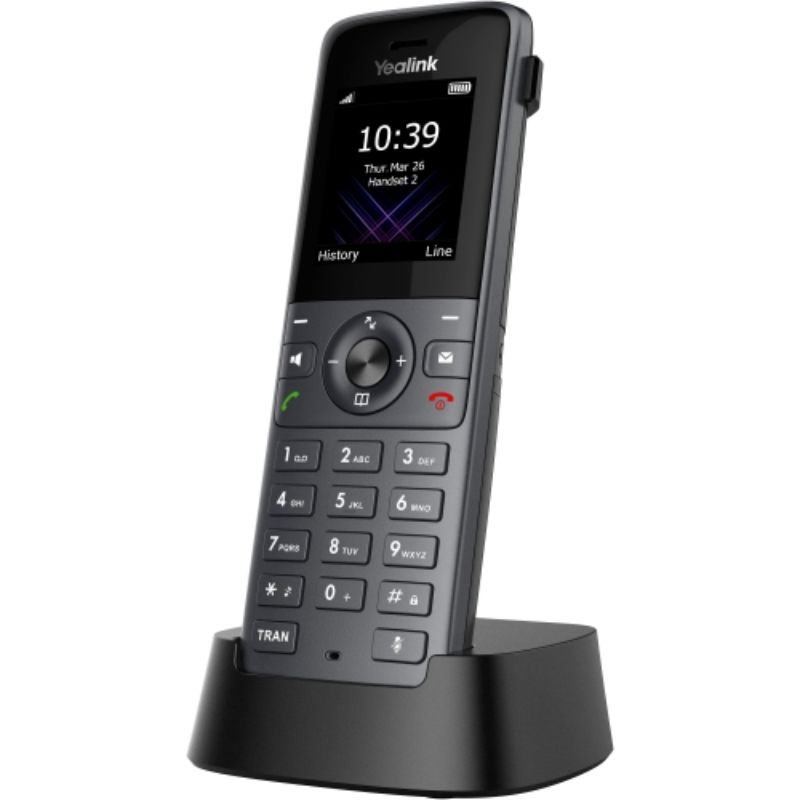 Yealink W73H DECT Cordless Handset - Wireless VoIP Phone with 4.6 cm Color Screen