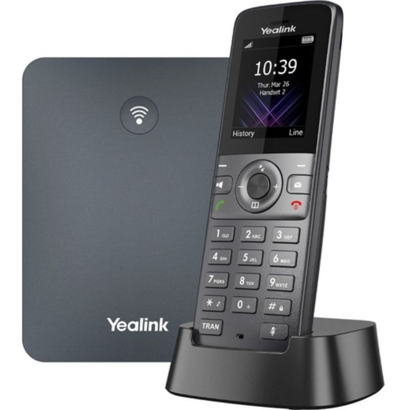 Yealink W73P DECT Cordless IP Phone - Supports 10 Handsets - Ideal for Business Communication