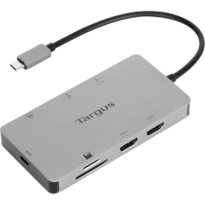 Targus USB-C Dual HDMI 4K Docking Station - 100W PD Pass-Thru for Dual Displays & Peripherals