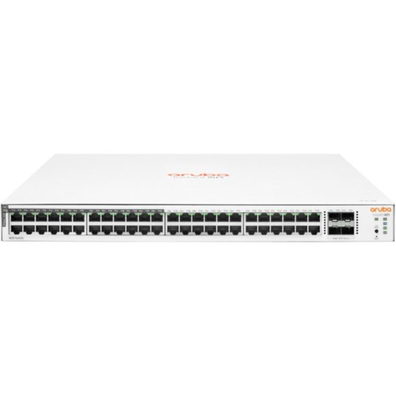 Aruba Instant On 1830 48G 24p Class 4 PoE Switch with 370W, 48 Ports, Smart-Managed Layer 2