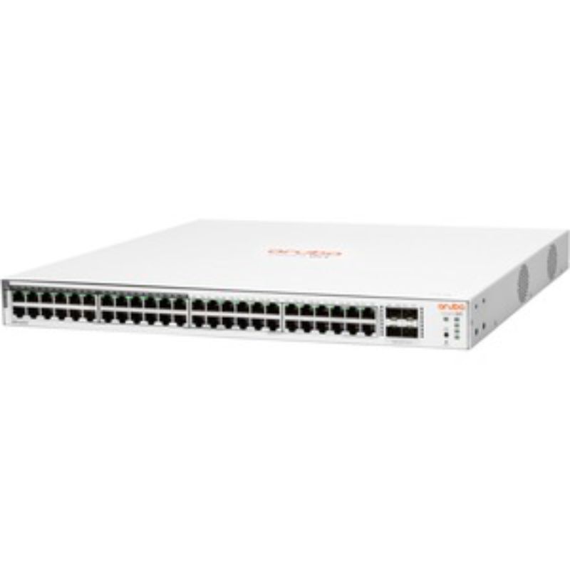 Aruba Instant On 1830 48G 24p Class 4 PoE Switch with 370W, 48 Ports, Smart-Managed Layer 2