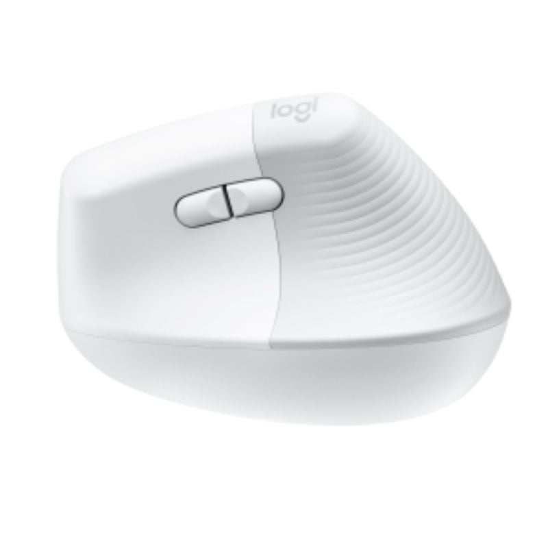 Logitech Lift Wireless Ergonomic Mouse for Mac - Optical, Bluetooth, USB, Pale Gray, 4000 DPI