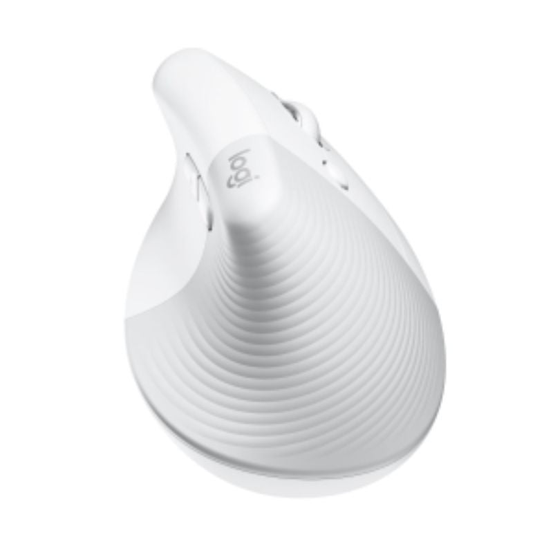 Logitech Lift Wireless Ergonomic Mouse for Mac - Optical, Bluetooth, USB, Pale Gray, 4000 DPI