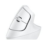 Logitech Lift Wireless Ergonomic Mouse for Mac - Optical, Bluetooth, USB, Pale Gray, 4000 DPI