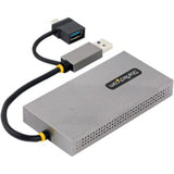 StarTech Dual HDMI Adapter - USB-A/USB-C to Dual HDMI for 4K & 1080p Displays - 3-Year Warranty