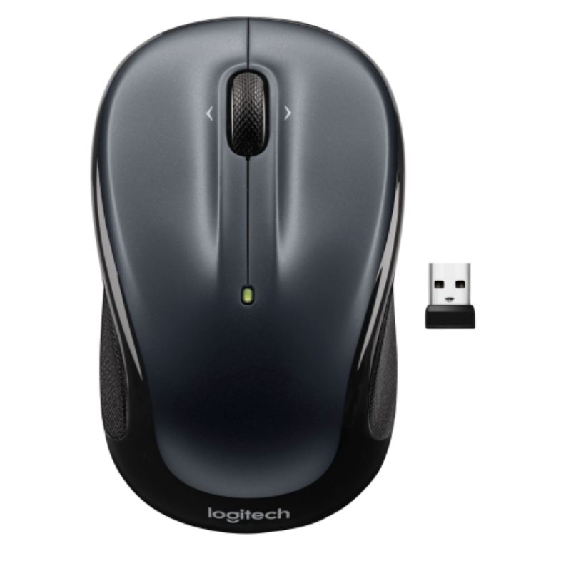 Logitech M325s Wireless Mouse - Compact Dark Silver Design for Efficient Productivity