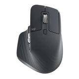 Logitech MX MASTER 3S mouse features ultra-quiet clicks, 8000 DPI precision, ergonomic design, and customizable buttons.