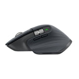 Logitech MX MASTER 3S mouse with Quiet Clicks, 8000 DPI, ergonomic design for comfort and precision in any setting.