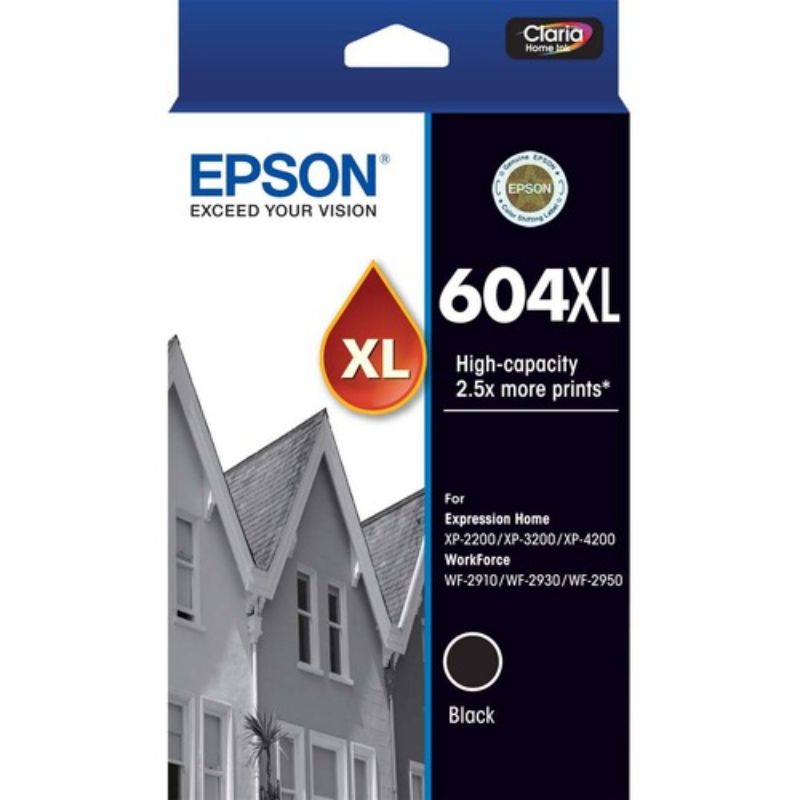 Buy Epson 604XL Black Ink Cartridge - High Yield, 500 Pages for Inkjet Printers