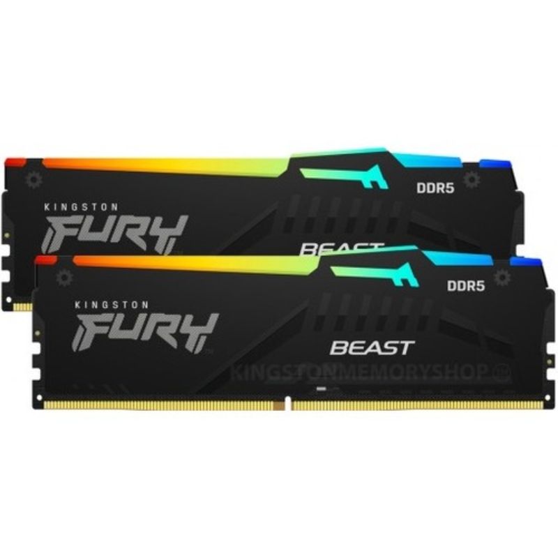 Kingston FURY Beast 32GB DDR5 6000MHz Dual Channel Memory Kit - High Performance Gaming & Content Creation