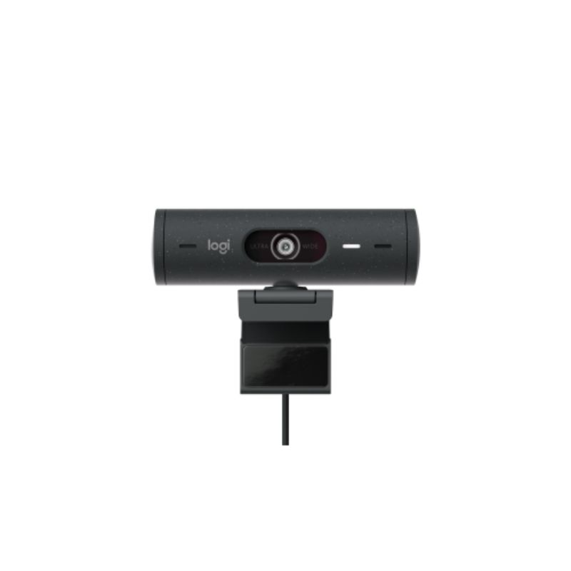 Logitech BRIO 4MP Webcam - 1080p HD Video at 60fps - USB-C - Auto Light Correction & Noise Reduction