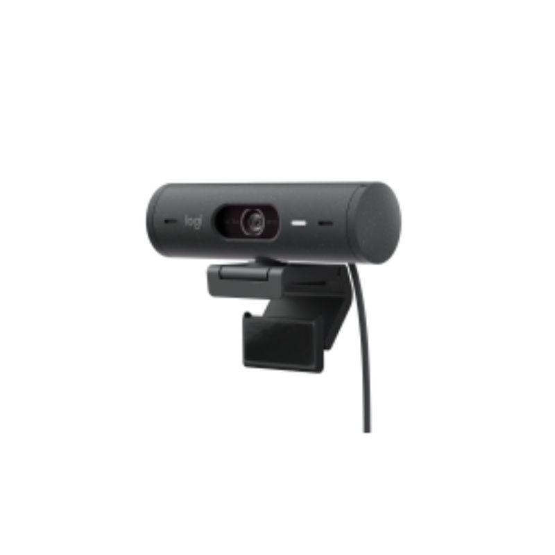 Logitech BRIO 4MP Webcam - 1080p HD Video at 60fps - USB-C - Auto Light Correction & Noise Reduction