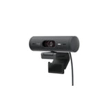 Logitech BRIO 4MP Webcam - 1080p HD Video at 60fps - USB-C - Auto Light Correction & Noise Reduction