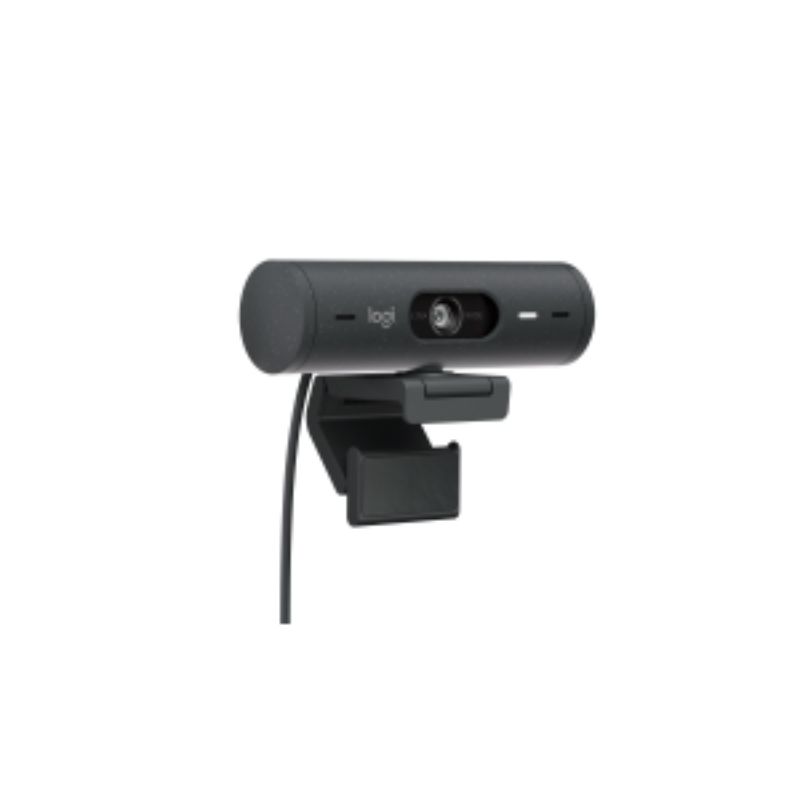 Logitech BRIO 4MP Webcam - 1080p HD Video at 60fps - USB-C - Auto Light Correction & Noise Reduction