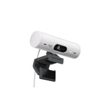 Logitech BRIO 4MP Webcam with 1080p resolution, auto-framing, light correction, and dual noise-reducing microphones.