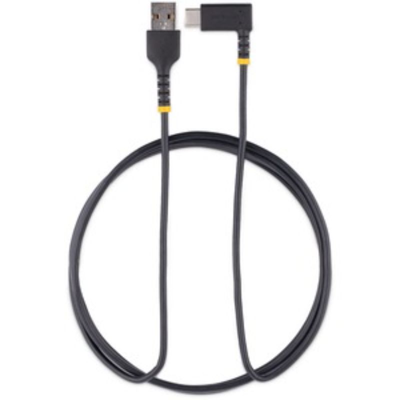 StarTech.com 2m Right Angle USB-C Charging Cable - USB-A to USB-C, Fast Charging & Data Transfer