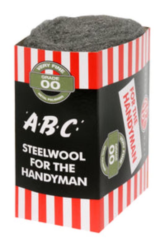 Very fine steel wool pack for polishing and cleaning soft metals, ideal for DIY projects and home improvement tasks.