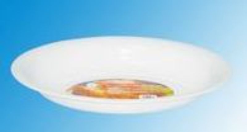 Plastic Deep Serving Tray - White Med 43CM (Set of 12)