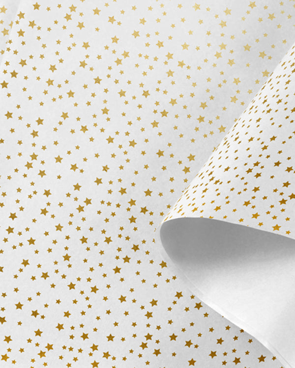 Tissue Paper - Stars Gold (200 Sheets/Ream)