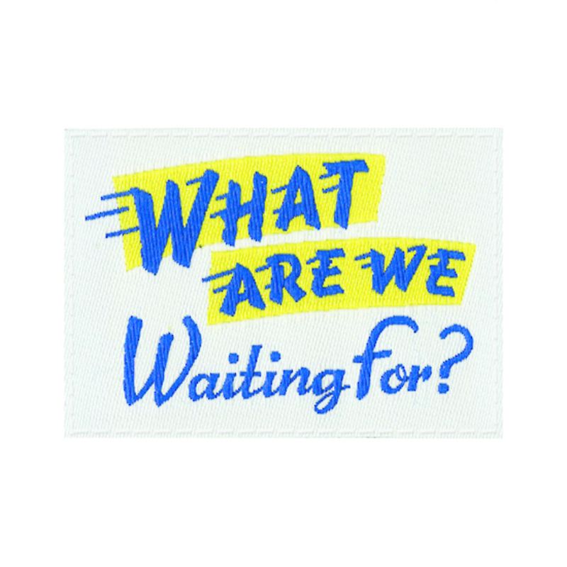 Blue Q Tag Socks - What are we waiting for Large/Extra-Large