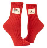 Blue Q Tag Socks - HeyTime Fuck You Small/Medium