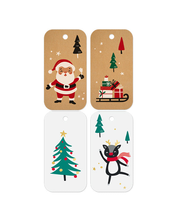 Gift Tags - Happy Santa Set (20/Pack)