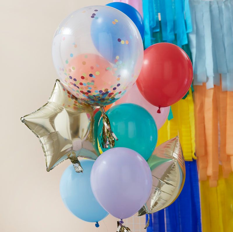 Mix It Up - Rainbow Party Mixed Balloon Bundle