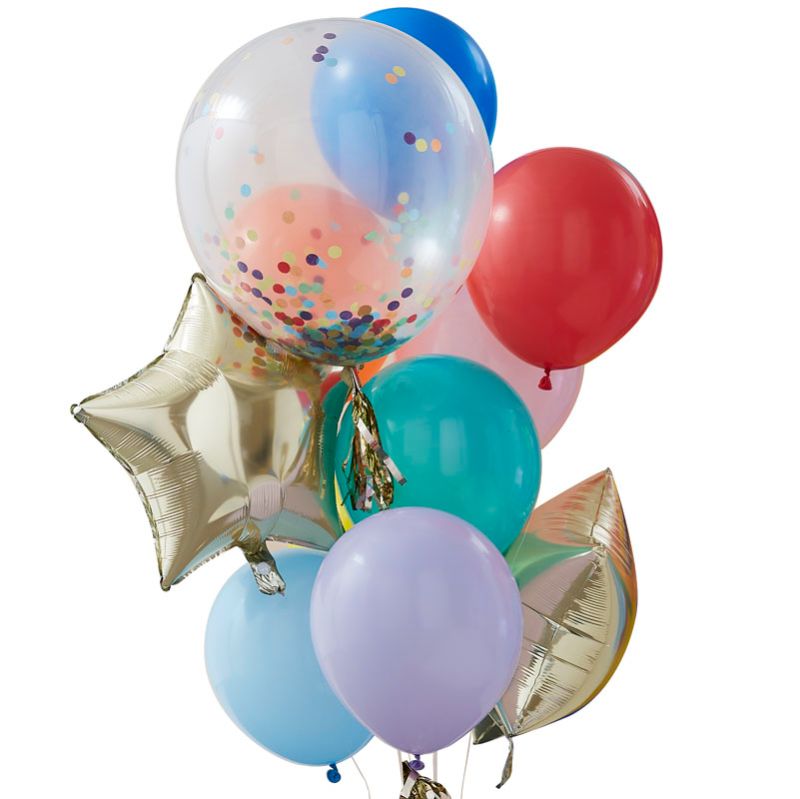 Mix It Up - Rainbow Party Mixed Balloon Bundle