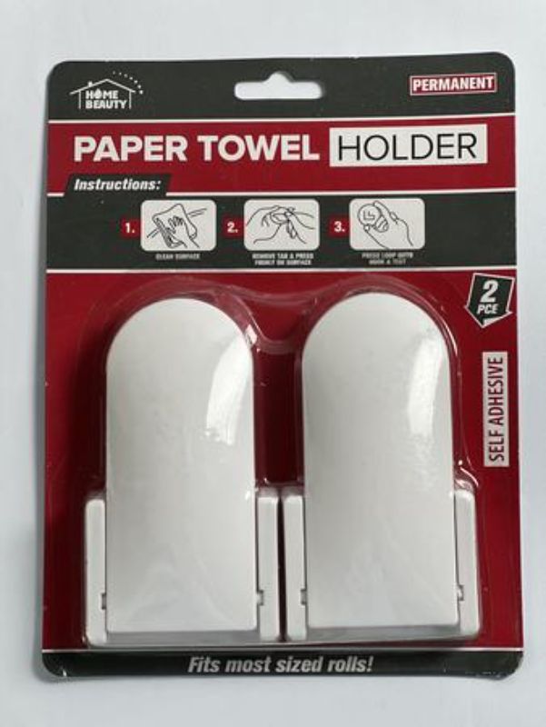 Self Adhesive Paper Towel Holder (Set of 12)