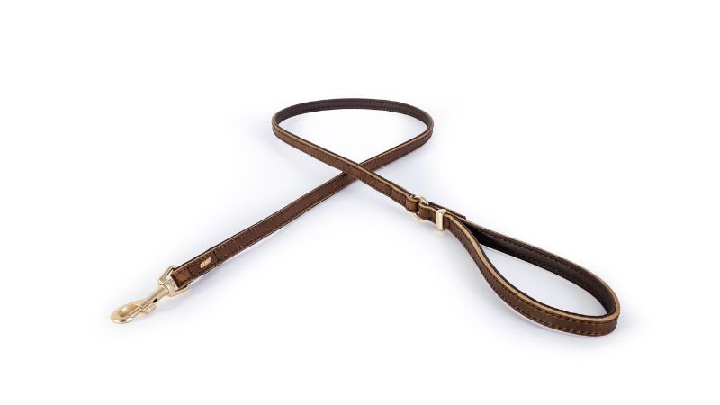 Dog Leash - ED Oxford 48" (LITE Brown)
