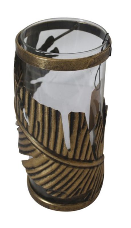Candle HOLDER - LEAF HANDLE (27.3cm)
