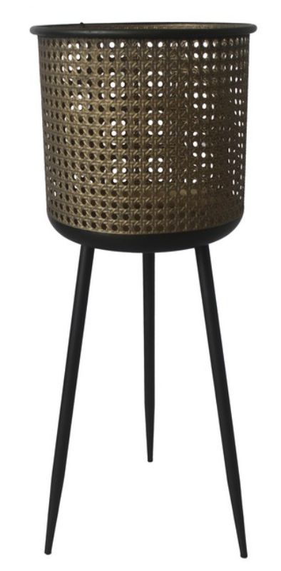 POT PLANT HOLDER - RATTAN LOOK (65cm)