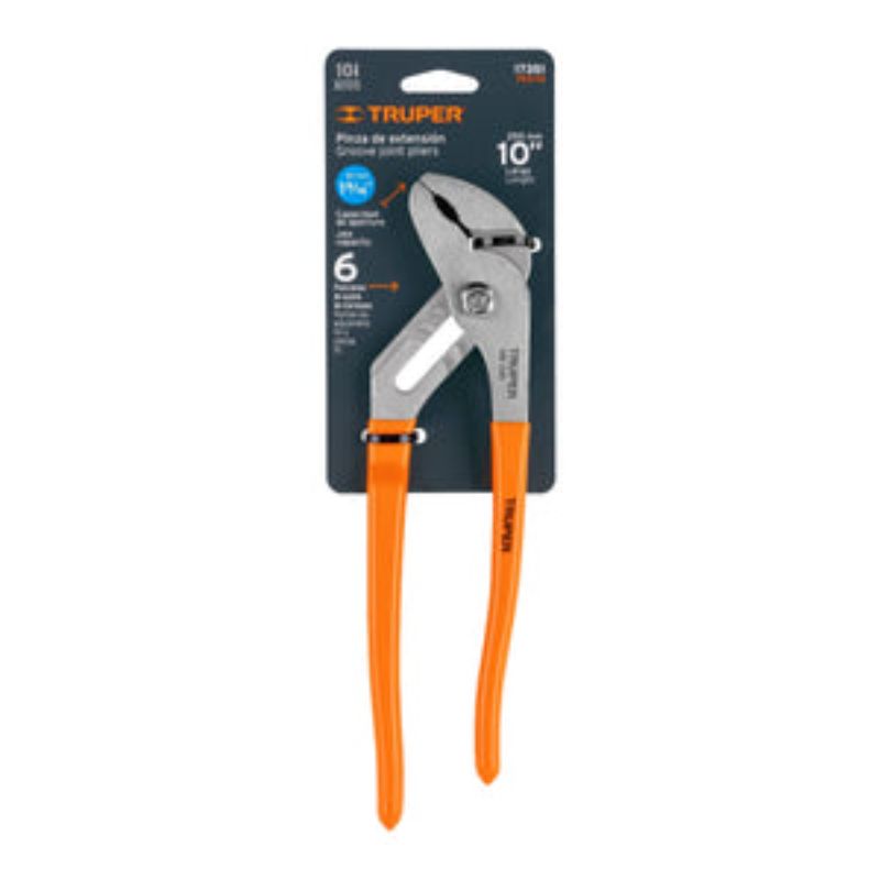 GROOVE JOINT MULTIGRIP PLIERS 250MM TRUPER