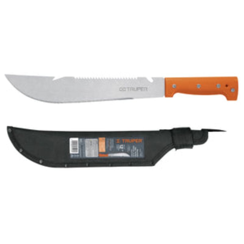 MACHETTE WITH RIVETTED HANDLE, WITH FITTED SHEATH 300MM 15890 TRUPER