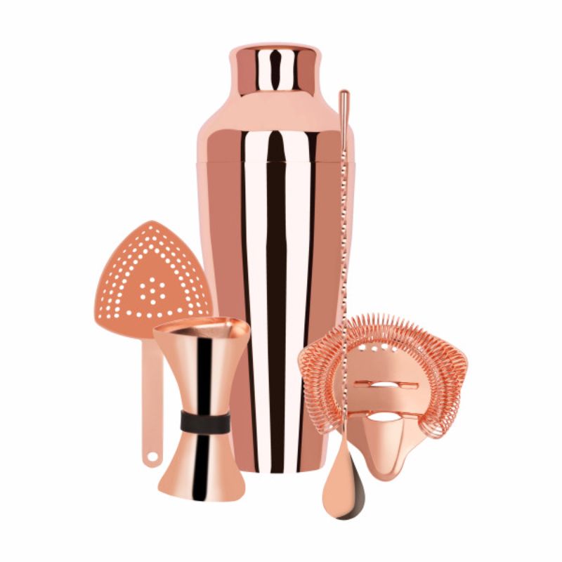 Zanzi Cocktail Set 5pc Rose Gold