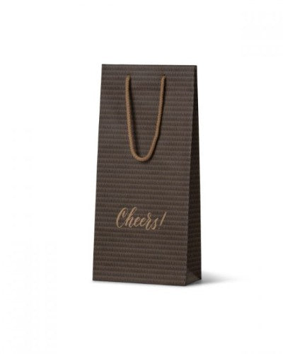 Paper Bag Kraft Cheers Double Wine Bag - (100 Bags) 39 x 18cm