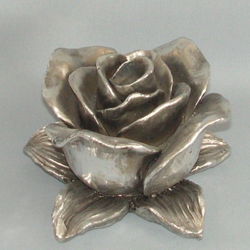 Chrome Rose c/stick (17cm)