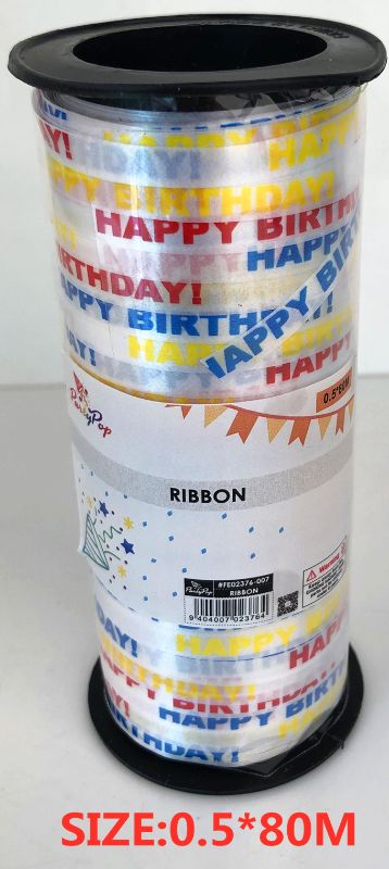 RIBBON - 0.5 x 80M (Happy Birthday)