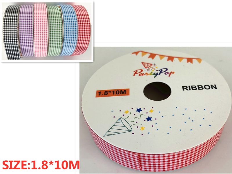 RIBBON  - 1.8 x 10M (Red/WHITE)