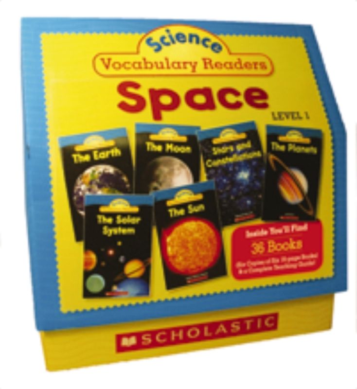 Engaging science readers about space, enhancing vocabulary with facts, visuals, and comprehension questions.