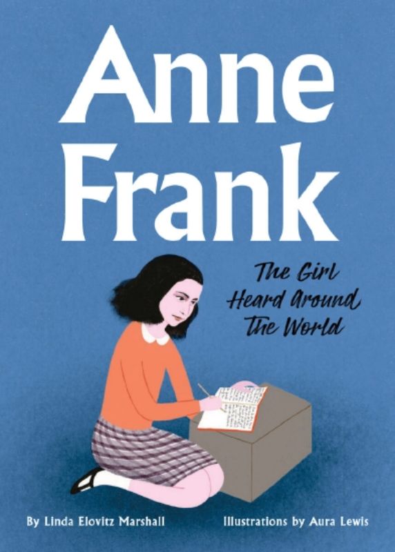 Illustrated hardback book about Anne Frank's resilience and voice amid adversity, aimed at young readers.