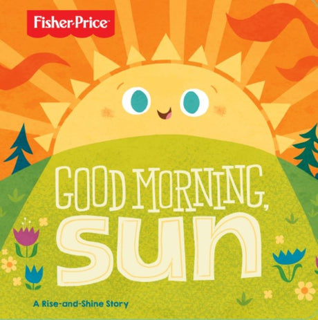 Board book featuring a colorful kitten welcoming the day, perfect for toddlers' early reading adventures.