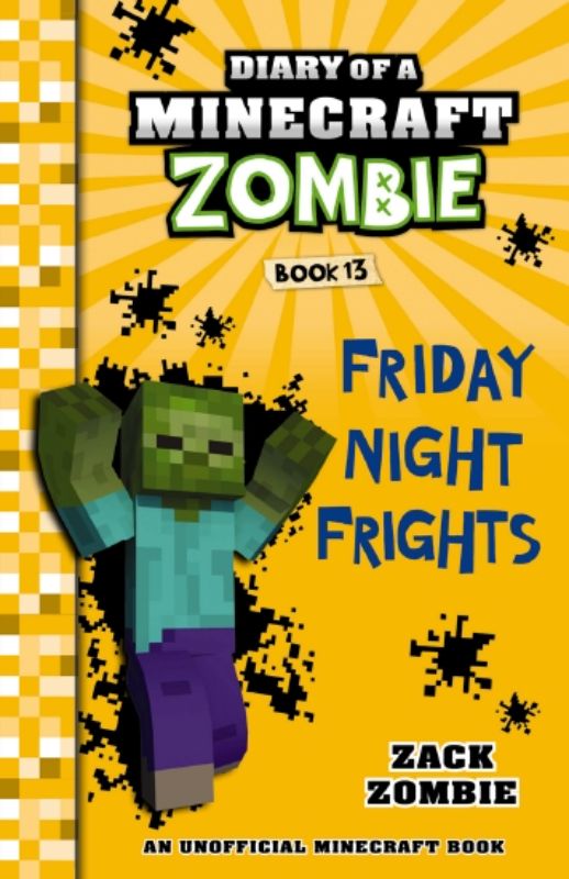 Cover of Diary Of A Minecraft Zombie #13, featuring vibrant Minecraft scenes and a playful zombie protagonist.