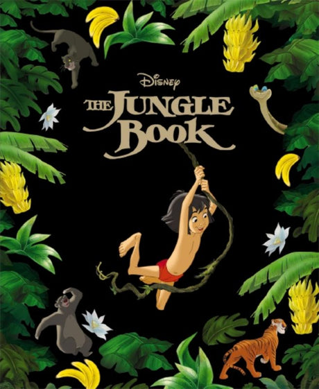 Hardback edition of Disney's *The Jungle Book*, featuring Mowgli's adventures with Baloo and Bagheera in the jungle.